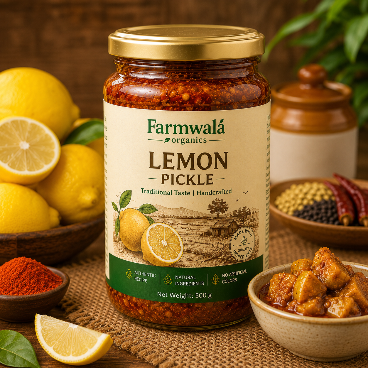 Image of Jar containing Lemon Pickle
